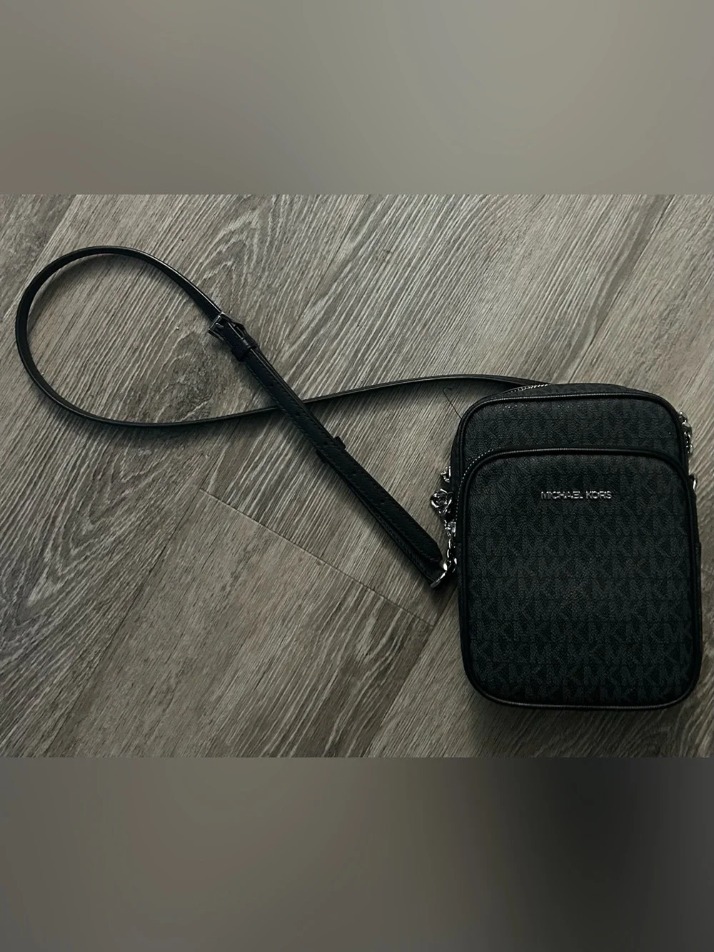 Michael Kors Black Logo-Print Belt Bag